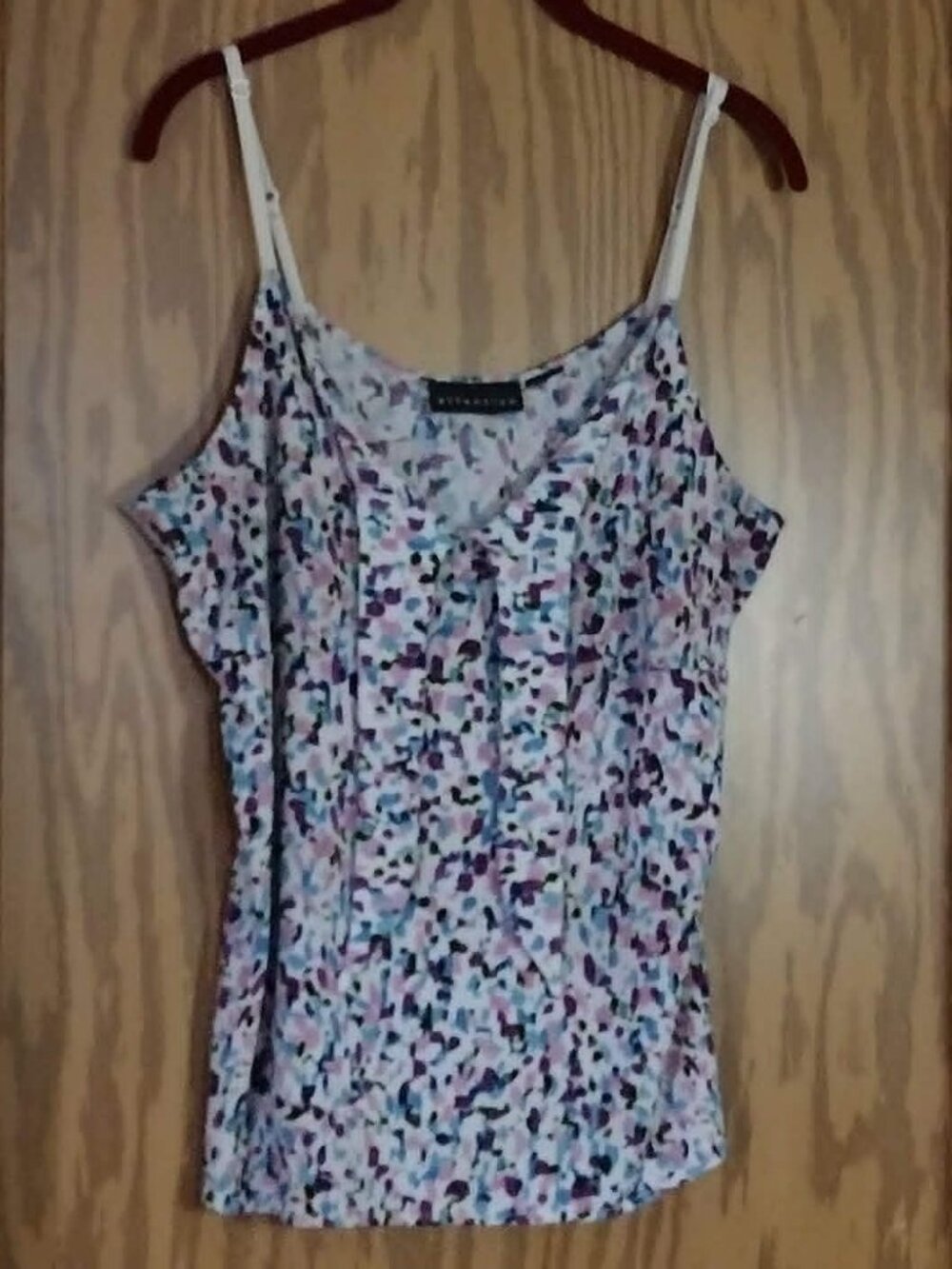 M - Attention Confetti Swim Tankini top with adjustable straps